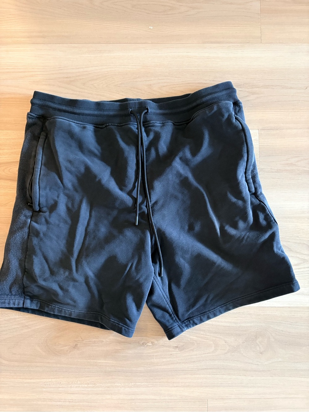 Men's Black Athletic Drawstring Shorts